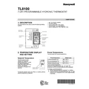 Honeywell TL8100 Thermostat manual cover