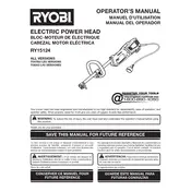 Ryobi RY15124 Trimmer manual cover