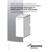 Worcester Greenstar Danesmoor Utility Regular 12/18 2022 Boiler manual cover