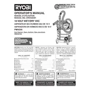 Ryobi PWV200 Vacuum manual cover