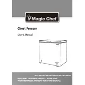 Magic Chef HMCF5B3 Freezer manual cover