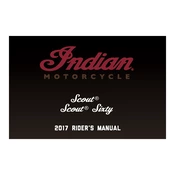 Indian Scout Sixty 2017 Motorcycle manual cover