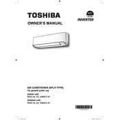 Toshiba RAS-18BAV-A1 Air Conditioner manual cover