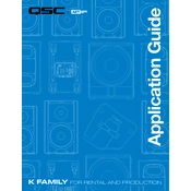 QSC K.2 Series Loudspeakers K Family manual cover