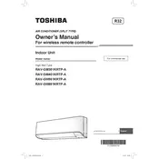 Toshiba RAV-GM301KRTP-A Air Conditioner manual cover