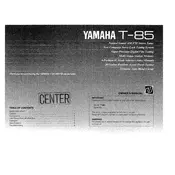 Yamaha T-85 Tuner manual cover