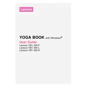 Lenovo YOGA BOOK YB1-X91F Tablet manual cover