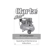 Clarke 2090100 PPH15ND Portable Petrol Air Compressor manual cover