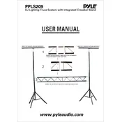 Pyle PPLS209 Truss System manual cover