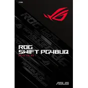 ASUS ROG Swift OLED PG48UQ Monitor manual cover