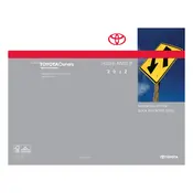 Toyota Highlander Navigation 2013 SUV manual cover
