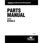 Subaru EY44-2 Engine manual cover