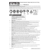 Sealey PWM1300.V2 Pressure Washer manual cover