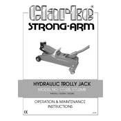 Clarke 7623035 CTJ2B Hydraulic Trolley Jack manual cover