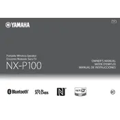 Yamaha NX-P100 Speaker manual cover