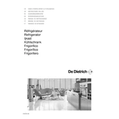 De Dietrich DRS722JE Refrigerator manual cover