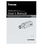 Vivotek IP9165-LPC V2 Camera manual cover