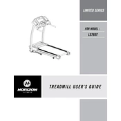 Horizon Fitness LS760T 2008 Treadmill manual cover