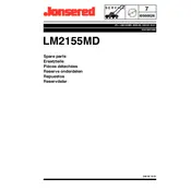 Jonsered LM2155MD Lawn Mower manual cover