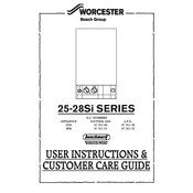 Worcester 25Si 2000 Boiler manual cover