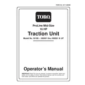 Toro ProLine 30180 Mower manual cover