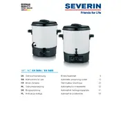 Severin EA 3654 Cooker manual cover