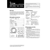 Icom MN-100 Antenna manual cover