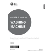 LG WM1388HW WM1388HW.ABWEEUS Washing Machine manual cover