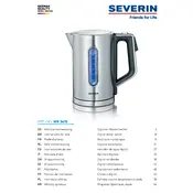 Severin WK 3418 Kettle manual cover