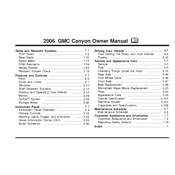 GMC Canyon 2006 manual cover