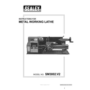 Sealey SM3002.V2 Lathe manual cover