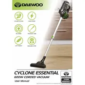 Daewoo Cyclone Essential 600W Corded Stick Vacuum FLR00038 Vacuum Cleaner manual cover