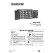 Shure AuxPander Expander manual cover