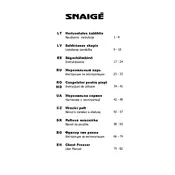 Snaigė FH10SM-TM000F1 Freezer manual cover