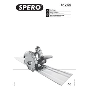 Spero SP 2106 3901802922 Saw manual cover