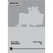 Sencor SDB 5002T Receiver manual cover