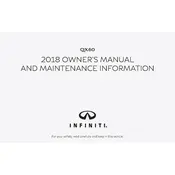 Infiniti QX60 2018 SUV manual cover