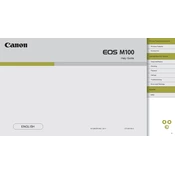 Canon EOS M100 manual cover