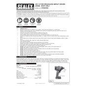 Sealey CP20VIDX Impact Driver manual cover