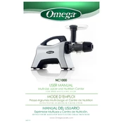 Omega NC1000HDS Nutrition Center Juicer manual cover