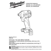 Milwaukee M18 Fuel 2853-20 Driver manual cover