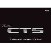 Cadillac CTS 2016 manual cover