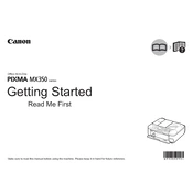 Canon Pixma MX350 Series K10349 manual cover