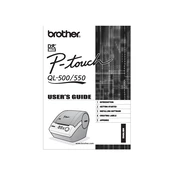 Brother P-touch QL-550 manual cover