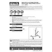 Sealey MK72 Stand manual cover