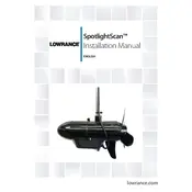 Lowrance SpotlightScan Transducer manual cover