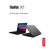 Lenovo ThinkPad X1 Nano Gen 1 Laptop manual cover