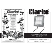 Clarke 6920266 Devil340 230V Ceramic Heater manual cover