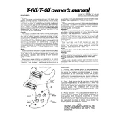 Peavey T-40 Guitar manual cover