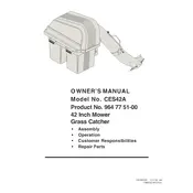 Husqvarna Grass Catcher CES42A Lawn Mower manual cover